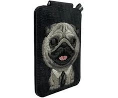 Magnetinis telefono laikiklis-piniginė Nimmy New Big-Eye Cute Pets 2.0 Dog juodos spalvos