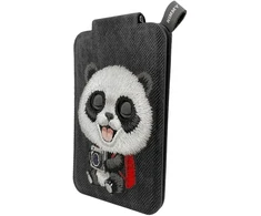 Magnetinis telefono laikiklis „Nimmy New Big-Eye Cute Pets 2.0 Panda“ juodos spalvos