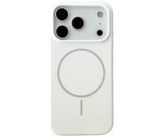 Marka Niezdefiniowana - Dėklas iPhone 18 Pro Max / 17 Pro Max su magnetiniu užsegimu, skysto silikono, apsaugantis nuo kritimo, telefono galinis dangtelis – Baltas