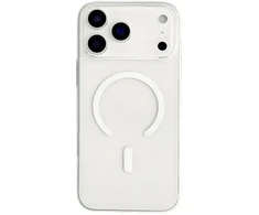 Marka Niezdefiniowana - MagSafe suderinamas iPhone 18 Pro / 17 Pro PC dėklas – permatomas baltas