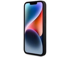 Mercedes Benz Apple iPhone 14 Pro Max Mercedes AMG odinis dėklas Curved Lines MagSafe juodos spalvos