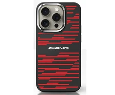 Mercedes AMG AMHMP16S24SSRRK Apple iPhone 16 6.1" dėklas telefonui juodos spalvos Silikoninis Graphics MagSafe