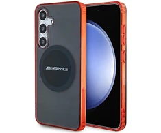 Mercedes Benz Samsung Galaxy S24 AMG dėklas Transparent Bicolor MagSafe (AMHMS24S23HBCK) juodos spalvos