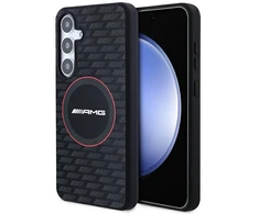 Mercedes Benz Samsung Galaxy S24 AMG silikoninis dėklas Carbon Pattern MagSafe (AMHMS24S23SMRK) juodos spalvos