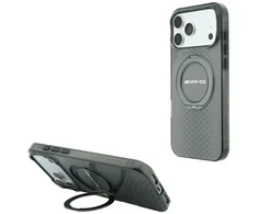 Dėklas Mercedes AMG IML Double Layer Urban Line Case with Ring Stand MagSafe for iPhone 18 Pro Max / 17 Pro Max - Gray