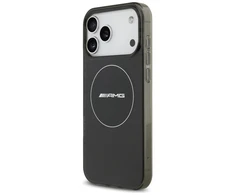 Mercedes Dėklas AMG Double Layer skaidrus Smocked MagSafe skirtas Apple iPhone 17 Pro Max juodos spalvos