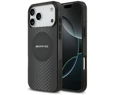 Mercedes Dėklas AMG Double Layer skaidrus Graphics MagSafe skirtas Apple iPhone 17 Pro Max juodos spalvos