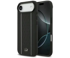 Mercedes Leather Star Pattern Stripes MagSafe dėklas skirtas Apple iPhone Air juodos spalvos