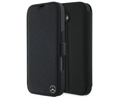 Mercedes MEBKP16S23RBGVK Apple iPhone 16 6.1" dėklas telefonui juodos spalvos Leather Wood Imitation