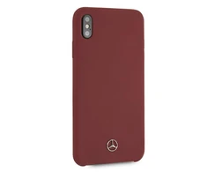 Mercedes Benz Apple iPhone XS Max Mercedes dėklas Silicone Line (MEHCI65SILRE) raudonos spalvos