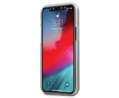 Mercedes Benz Apple iPhone 12 Mini Mercedes dėklas Transparent Line (MEHCP12SCLGBL) mėlynos spalvos