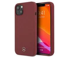 Mercedes Benz Apple iPhone 13 Mercedes dėklas Silicone Line (MEHCP13MSILRE) raudonos spalvos