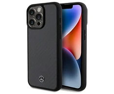 Mercedes Carbon Fiber Dynamic - dėklas skirtas Apple iPhone 15 Pro Max Juodas