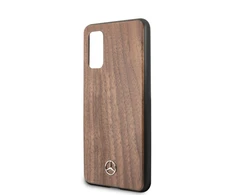 Mercedes Benz Samsung Galaxy S22 Mercedes dėklas Wood Line Walnut (MEHCS62VWOLB) rudos spalvos