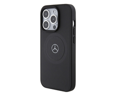 Mercedes-Benz dėklas iPhone 15 Pro, juodas