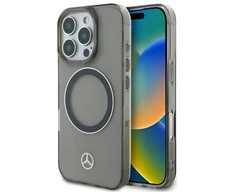 Mercedes MEHMP16L23HUOSK Apple iPhone 16 Pro 6.3" dėklas telefonui juodos spalvos dėklas telefonui sidabro spalvos Ring MagSafe