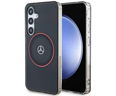 Mercedes Benz Samsung Galaxy S24 Mercedes dėklas Double Layer W/ Raudona MagSafe (MEHMS24S23HUORK) juodos spalvos