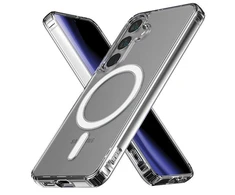 Mercury dėklas MagSafe Jelhard Samsung Galaxy S24 S921 dėklas telefonui skaidrus