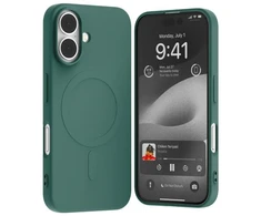 Mercury MagSafe Semi-Silikoninis Apple iPhone 16 6,1" dėklas telefonui žalios spalvos
