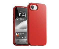 Dėklas Mercury Silicone skirta Apple iPhone 16e raudonos spalvos