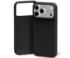 Dėklas Mercury Silicone skirtas Apple iPhone 17 Pro Max juodos spalvos
