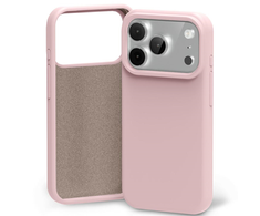 Dėklas Mercury Silicone skirtas Apple iPhone 17 Pro Max rožinės spalvos