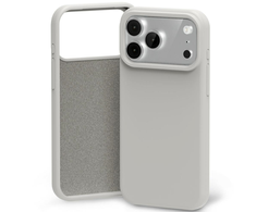 Dėklas Mercury Silicone skirtas Apple iPhone 17 Pro Max pilkos spalvos