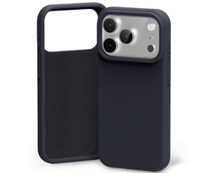 Dėklas Mercury Silicone skirtas Apple iPhone 17 Pro mėlynos spalvos