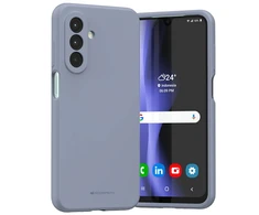 Dėklas Mercury Silicone Samsung A26 lavender pilkos spalvos