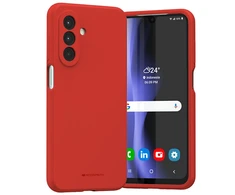 Dėklas Mercury Silicone Samsung A26 raudonos spalvos/red