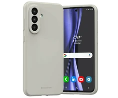 Dėklas Mercury Silicone Samsung A56 pilkos spalvos/stone
