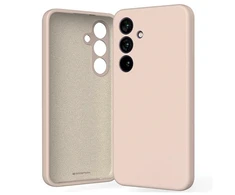 Mercury Silikoninis Samsung Galaxy S24 S921 dėklas telefonui rožinės spalvos sand
