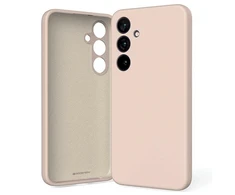 Mercury Silikoninis Samsung Galaxy S24 Plus S926 dėklas telefonui rožinės spalvos sand