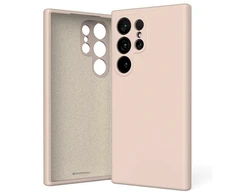 Mercury Silikoninis Samsung Galaxy S24 Ultra S928 dėklas telefonui rožinės spalvos sand
