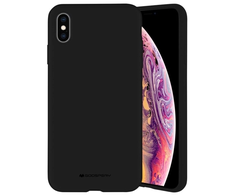 Dėklas Mercury Mercury Silicone Samsung A21 A215 juoda / juoda