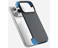 Dėklas Moft Color-blocking Snap do iPhone 18 Pro Max / 17 Pro Max tamsiai mėlyna - faded jeans