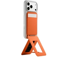 Dėklas „Moft Movas Snap Tripod MagSafe“ magnetinė piniginė ir telefono stovas saulėtekio spalva