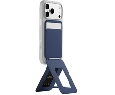 Dėklas „Moft Movas Snap Tripod MagSafe“ magnetinis piniginės ir telefono stovas, tamsiai mėlynas