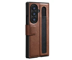 Nillkin Aoge dėklas skirtas Samsung Galaxy Z Fold 7 rudos spalvos