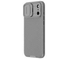 Nillkin CamShield PRO dėklas skirtas Apple iPhone 17 Pro Max Titanium pilkos spalvos