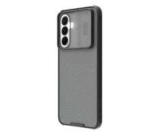 Dėklas Nillkin CamShield PRO Hard Case skirtas Samsung Galaxy A37 skaidrus juodos spalvos