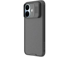 Nillkin CamShield PRO kietas dėklas Xiaomi Redmi Note 17 Pro 5G, skaidrus juodas