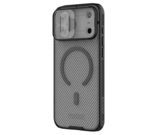 Nillkin CamShield PRO Magnetic Hard dėklas skirtas Apple iPhone 17 Pro Max skaidrus juodos spalvos