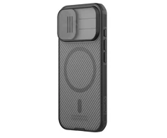 Nillkin CamShield PRO Magnetic Hard dėklas skirtas Apple iPhone 17 skaidrus juodos spalvos