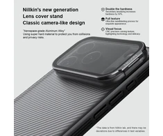 Nillkin CamShield Prop dėklas skirtas Apple iPhone 17 Pro 17 Pro Max skaidrus juodos spalvos