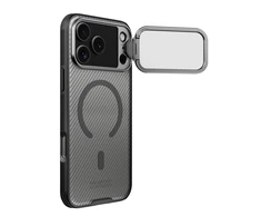Nillkin CamShield Prop Magnetic dėklas skirtas Apple iPhone 17 Pro Max skaidrus juodos spalvos