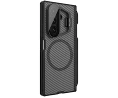 Nillkin CamShield Prop Magnetic Pen Slot dėklas skirtas Samsung Galaxy Z Fold 7 skaidrus juodos spalvos