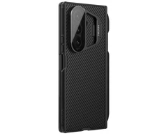 Nillkin CamShield Prop Pen Slot (skaidrus Lens) dėklas skirtas Samsung Galaxy Z Fold 7 juodos spalvos