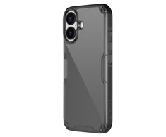 Nillkin Nature TPU PRO dėklas skirtas Apple iPhone 17 skaidrus juodos spalvos