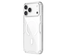 Nillkin Nature TPU Pro Magnetic dėklas suderinamas su MagSafe skirtas Apple iPhone 17 Pro Max – skaidrus